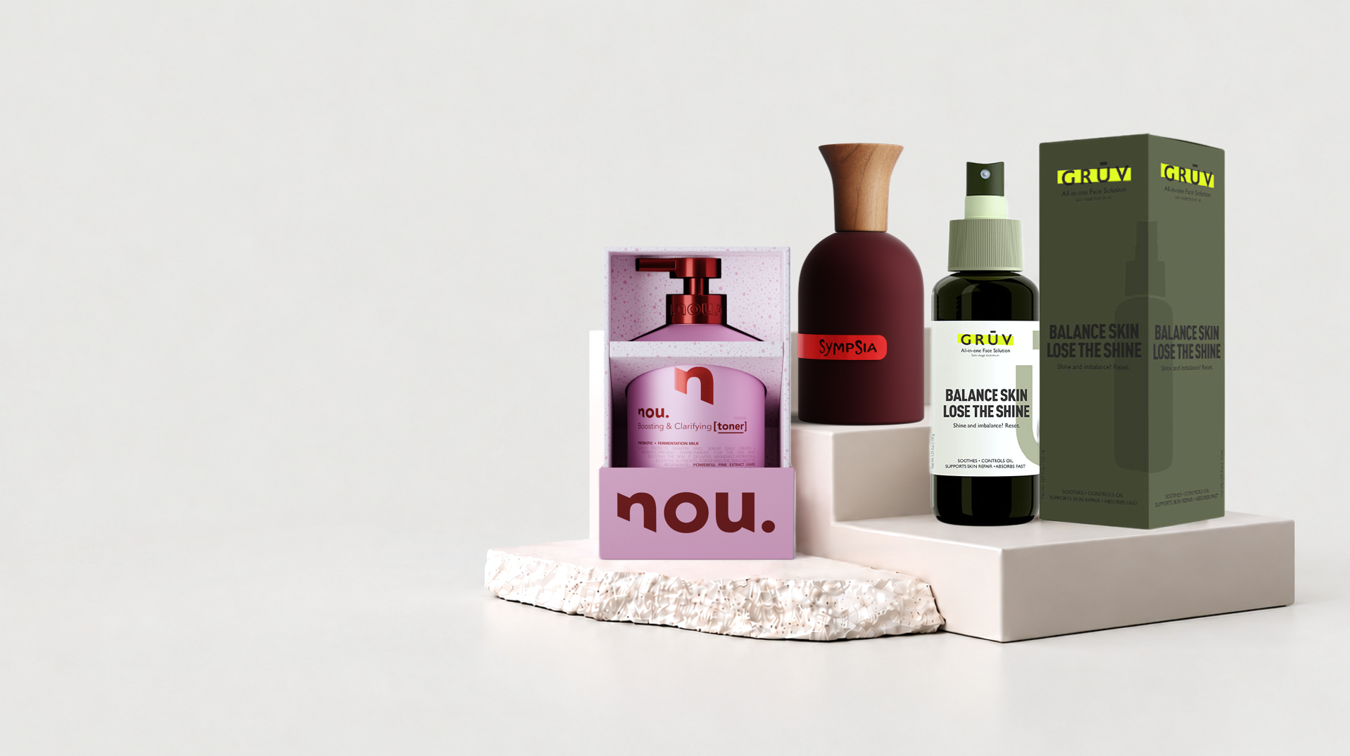 nou., Sympsia and GRŪV products